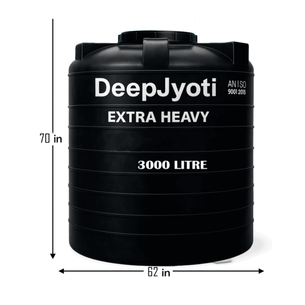 Deep Jyoti 3000L Water Tank – High-Capacity, Heavy-Duty Storage
