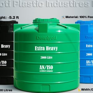 Deep Jyoti 2000L Water Tank – Maximum Storage, Unmatched Durability