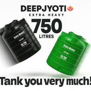 Deep Jyoti 750L Water Tank – High-Capacity, Durable Solution